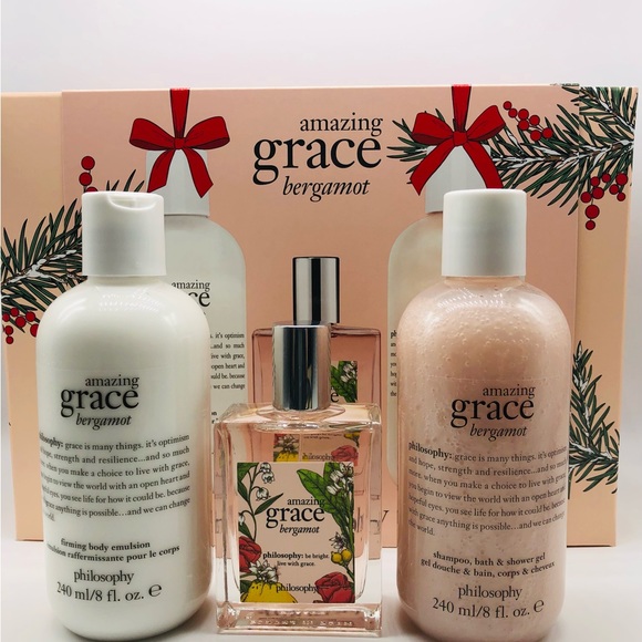 Philosophy-Amazing Grace Bergamot 3Pc EDT Gift Set 2022 Batch NIB - Picture 1 of 3